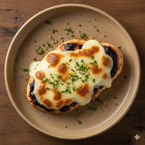 Escalope de poulet grillé au fromage
