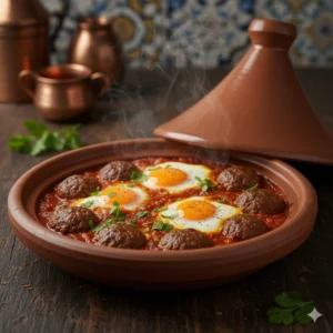 Tajine de kefta aux oeufs