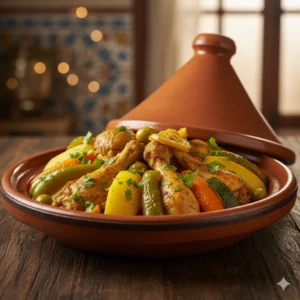 Tajine de poulet aux légumes